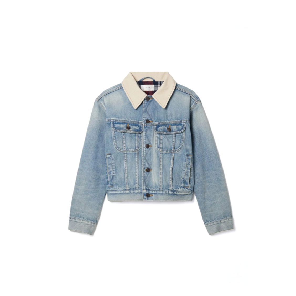 THE ROW JORAS TWILL-TRIMMED DENIM JACKET
